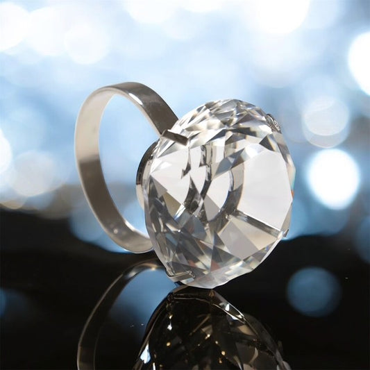 5 cm Kristallen Diamanten Servetring