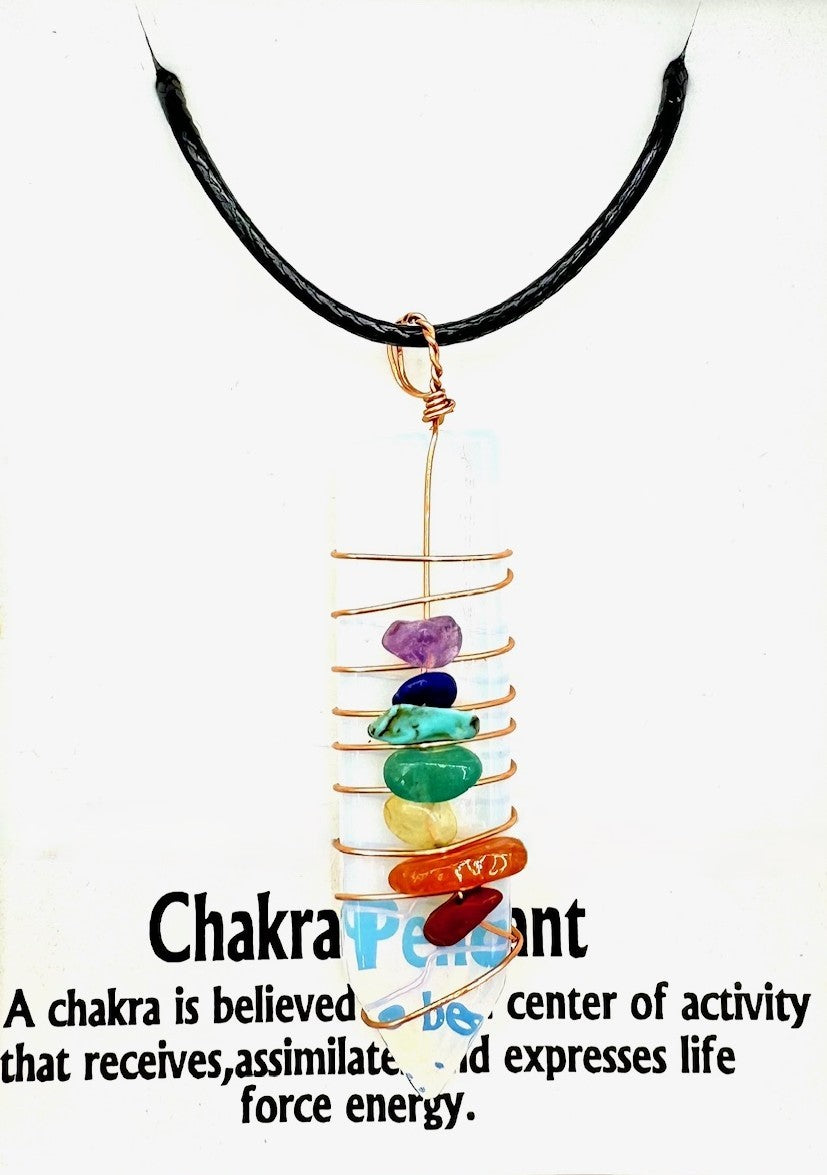 7 Chakra Edelstein Halskette Anhänger (II) - Opal