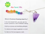 Amethyst 7 Chakra Edelstein-Pendel