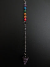 Amethyst 7 Chakra Edelstein-Pendel