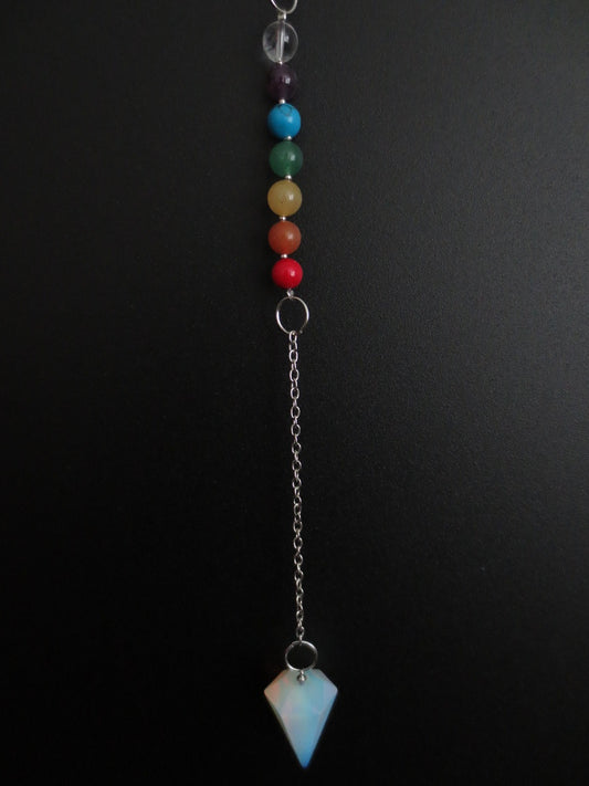 Opal 7 Chakra Edelstein-Pendel