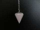 Rosenquarz 7 Chakra Edelstein-Pendel
