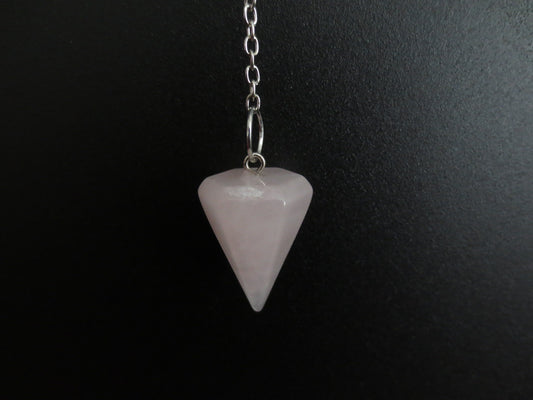 Rosenquarz 7 Chakra Edelstein-Pendel