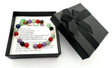 8 mm Mixed Edelsteinarmband – Geschenkbox Inklusiv