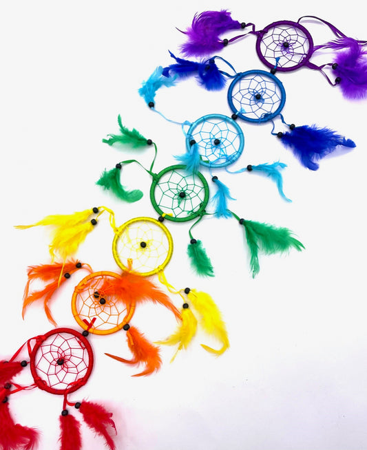 8 cm 7 Chakra Traumfänger (2 Stück)