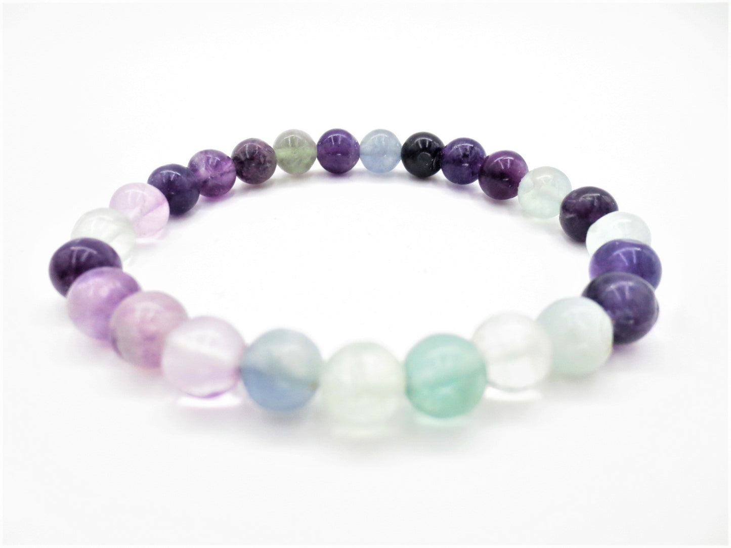 8mm Edelsteen-Armband für Cadeaudoos - Fluoriet