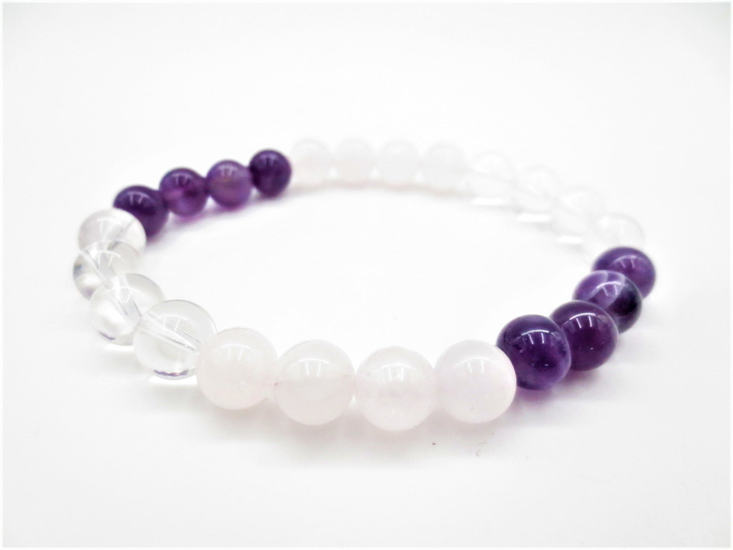 8mm Edelsteen Armband für Cadeaudoos - Gouden Driehoek (II)