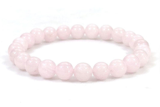 8 mm Rosenquarz Edelsteinarmband – Geschenkbox Inklusiv