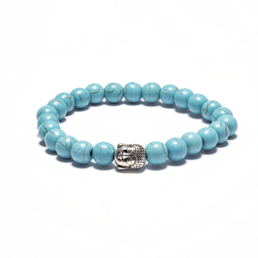 8mm Buddha Armband ohne Box - Türkis