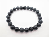 8 mm Schwarzer Turmalin Edelsteinarmband – Geschenkbox Inklusiv