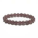 8 mm Edelstein-Armband ohne Geschenkbox – Erdbeerquarz