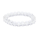 8 mm Edelstein-Armband ohne Geschenkbox – Bergkristall