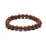 8 mm Edelstein-Armband ohne Geschenkbox – Goldener Sandstein