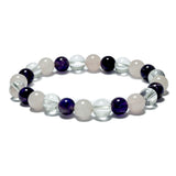 8 mm Edelstein-Armband ohne Geschenkbox – Goldenes Dreieck (I)