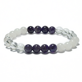 8 mm Edelstein-Armband ohne Geschenkbox – Goldenes Dreieck (II)