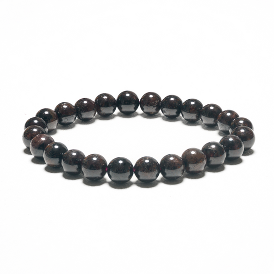 8 mm Edelstein-Armband ohne Geschenkbox – Granate