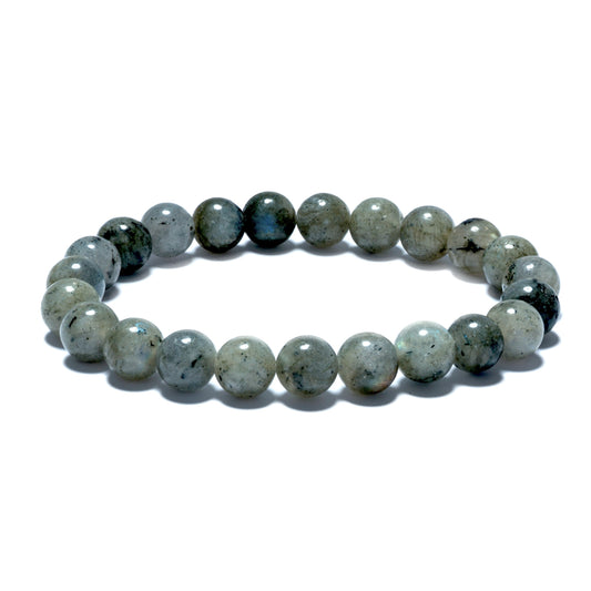 8 mm Edelstein-Armband ohne Geschenkbox – Labradorit