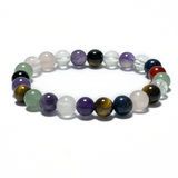 8 mm Edelstein-Armband ohne Geschenkbox – Gemischt