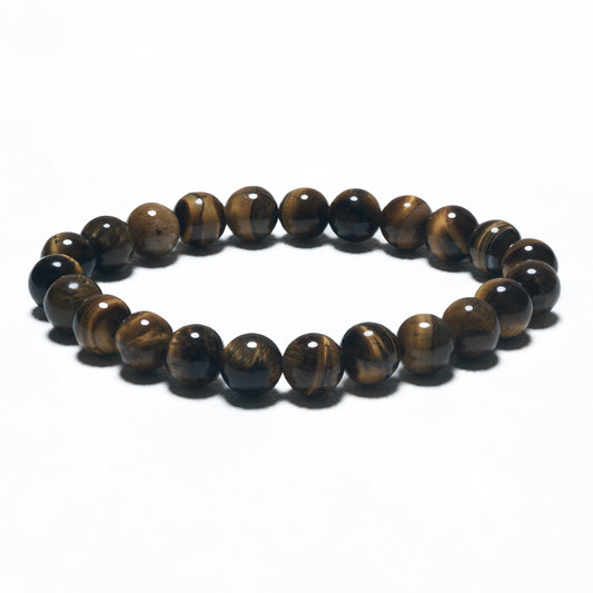 8mm Edelsteen-Armband für Cadeaudoos - Tijger Eye