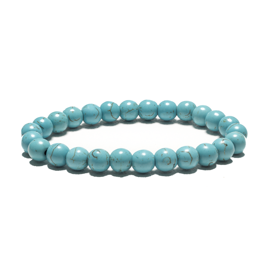 8 mm Edelstein-Armband ohne Geschenkbox – Türkis