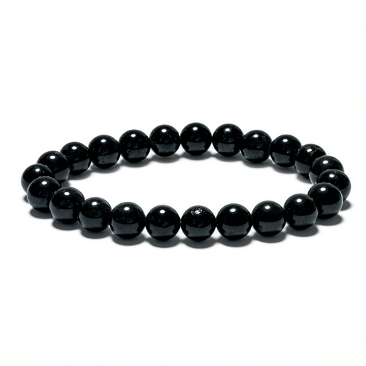 8 mm Edelstein-Armband ohne Geschenkbox – Schwarzer Turmalin