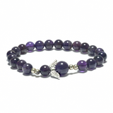 8mm Engelsarmband ohne Box - Amethyst