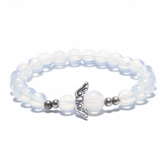 8mm Engelsarmband ohne Box - Opal