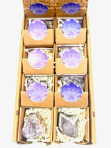 Natürliche Amethyst Kristallcluster Set (16 Stück)