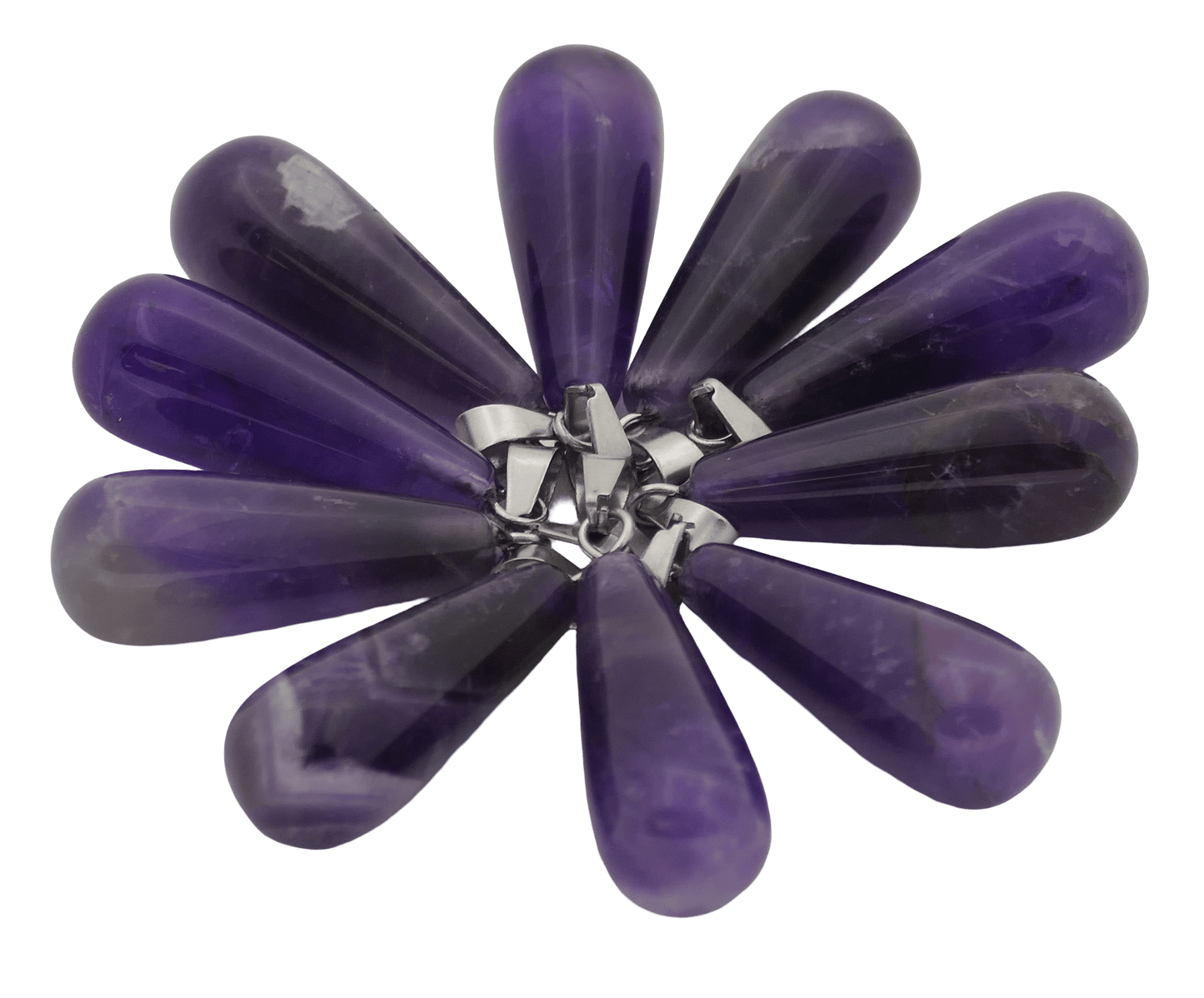 Amethist Druppelhanger (10 Stück)