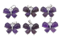 Amethist Vlinder Edelsteen Kleiderbügel (Set aus 6 Stück)