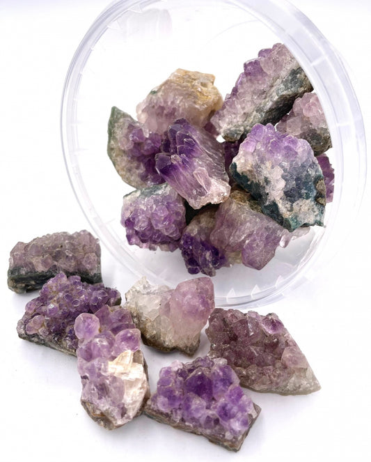 Natürliche Amethyst Kristallcluster (15 Stück)