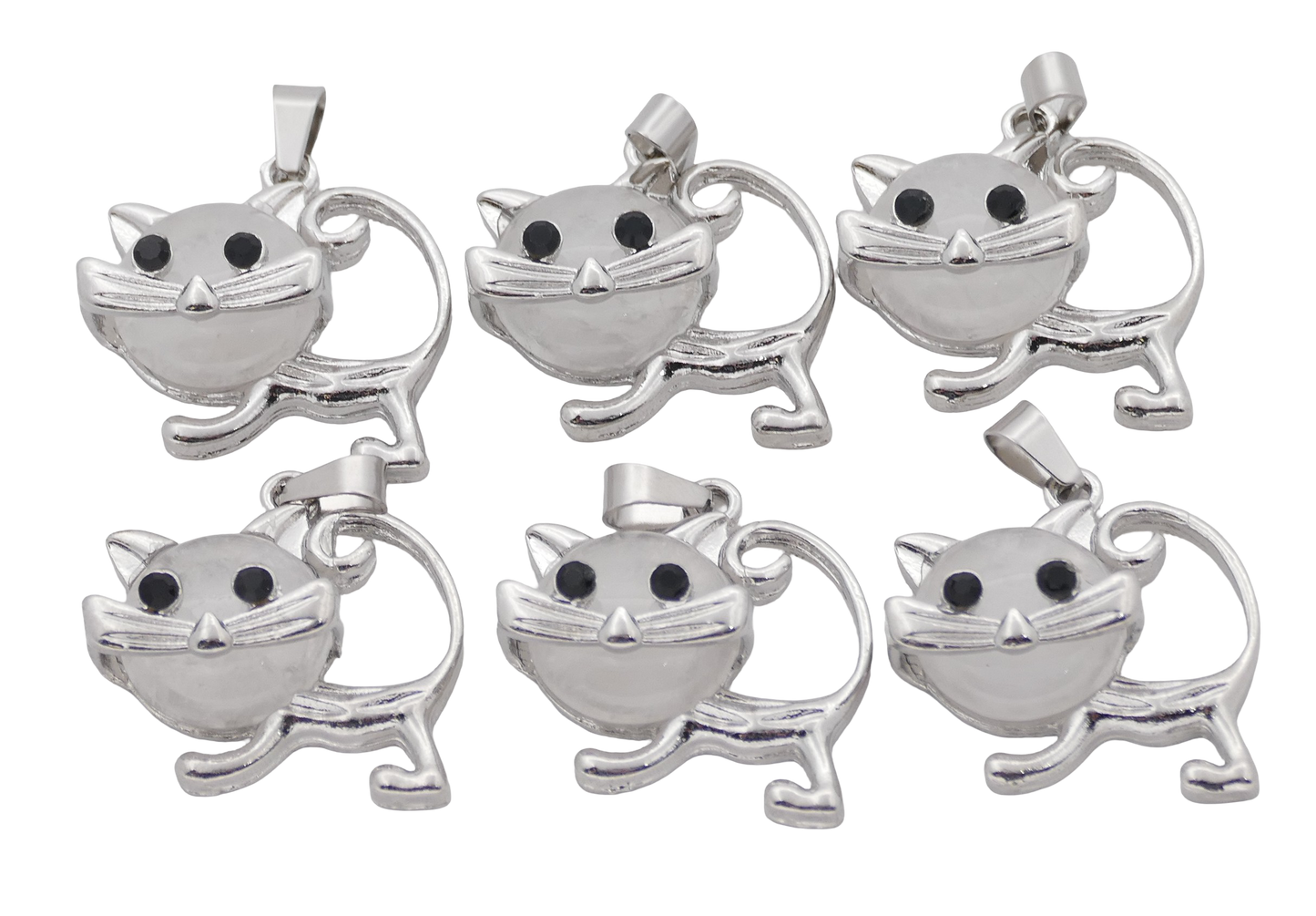 Bergkristal Kat Edelsteen Kleiderbügel (Set aus 6 Stück)