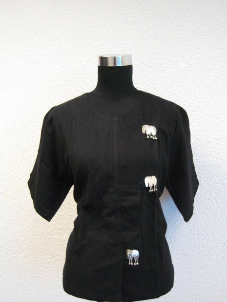 Bluse mit Elefant