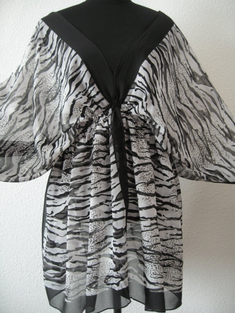 Bluse mit Zebradruck