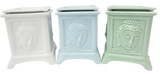 Buddha Duftlampe Luxus-Set mit 3 Stück – Jade, Hellblau &amp; Weiß