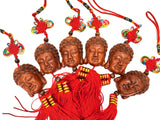 Buddhakopf-Glücksanhänger (6 Stück)
