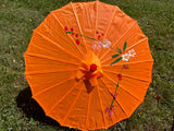 Chinesischer Sonnenschirm - Orange (Klein)