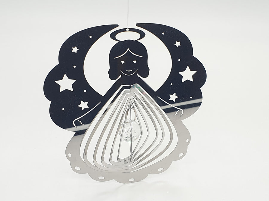 Cosmo Wind Spinner Angel mit Kristall (28cm)