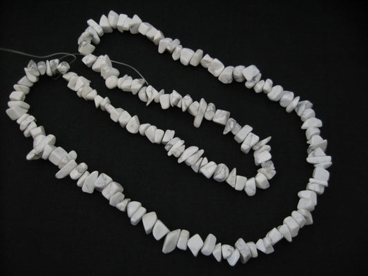 Edelsteen Halskette 90cm Howlite White