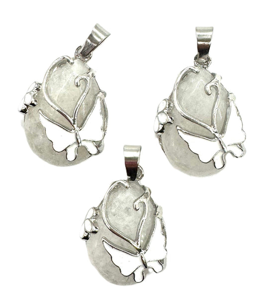 Edelsteen Vlinderhanger - Bergkristal (3.)