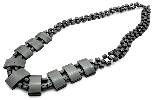Elegante Hämatitperlenkette