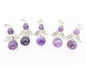 Engel Edelsteen-Anhänger-Set (5.) – Amethyst