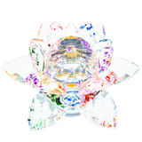 Mischfarbe Kristall Lotus Ornament auf Standaard (Medium)