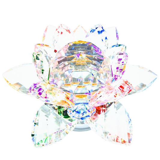 Mischfarbe Kristall Lotus Ornament auf Standaard (Medium)