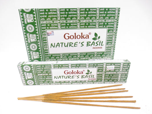 Goloka Nature's Basilikum-Räucherstäbchen