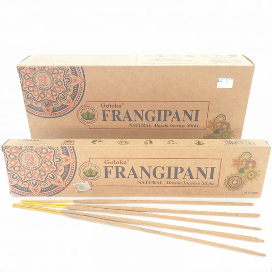 Goloka Frangipani Natural Masala Räucherstäbchen