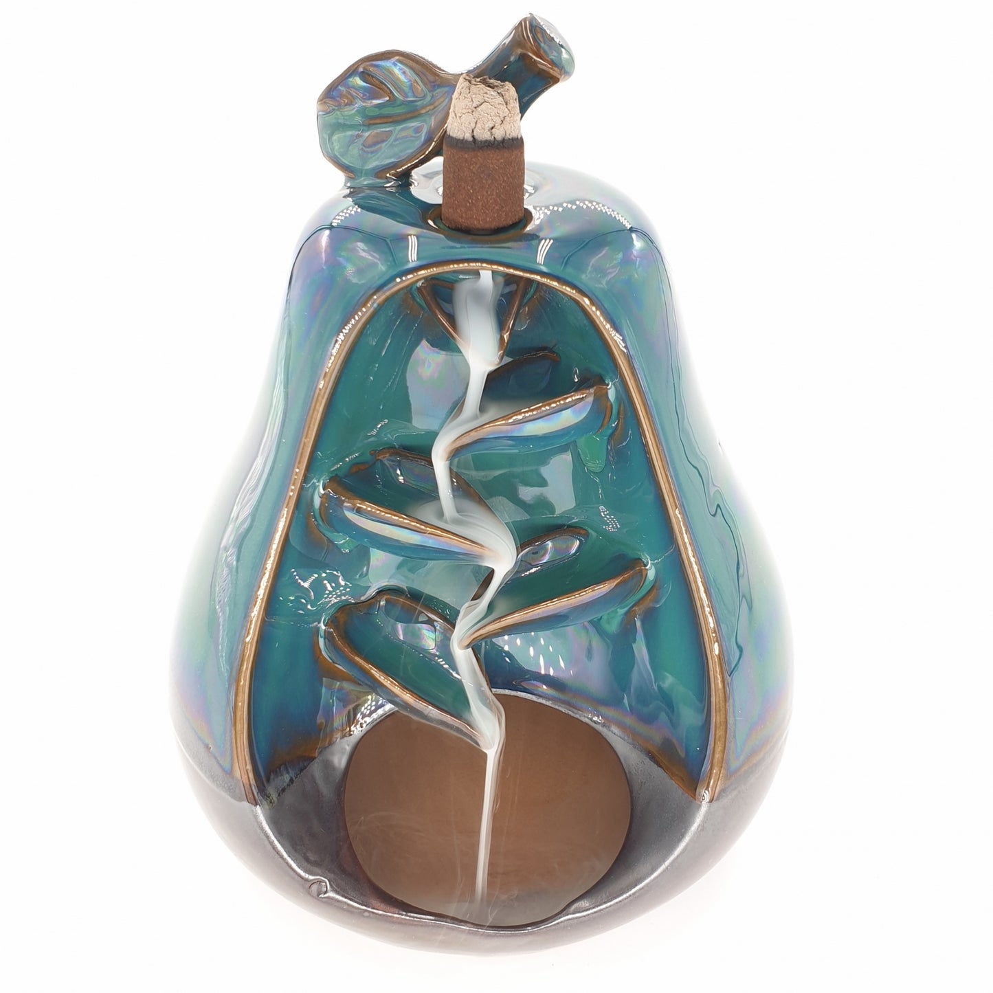 Rückfluss-Räuchergefäß, Birnenmoosgrün