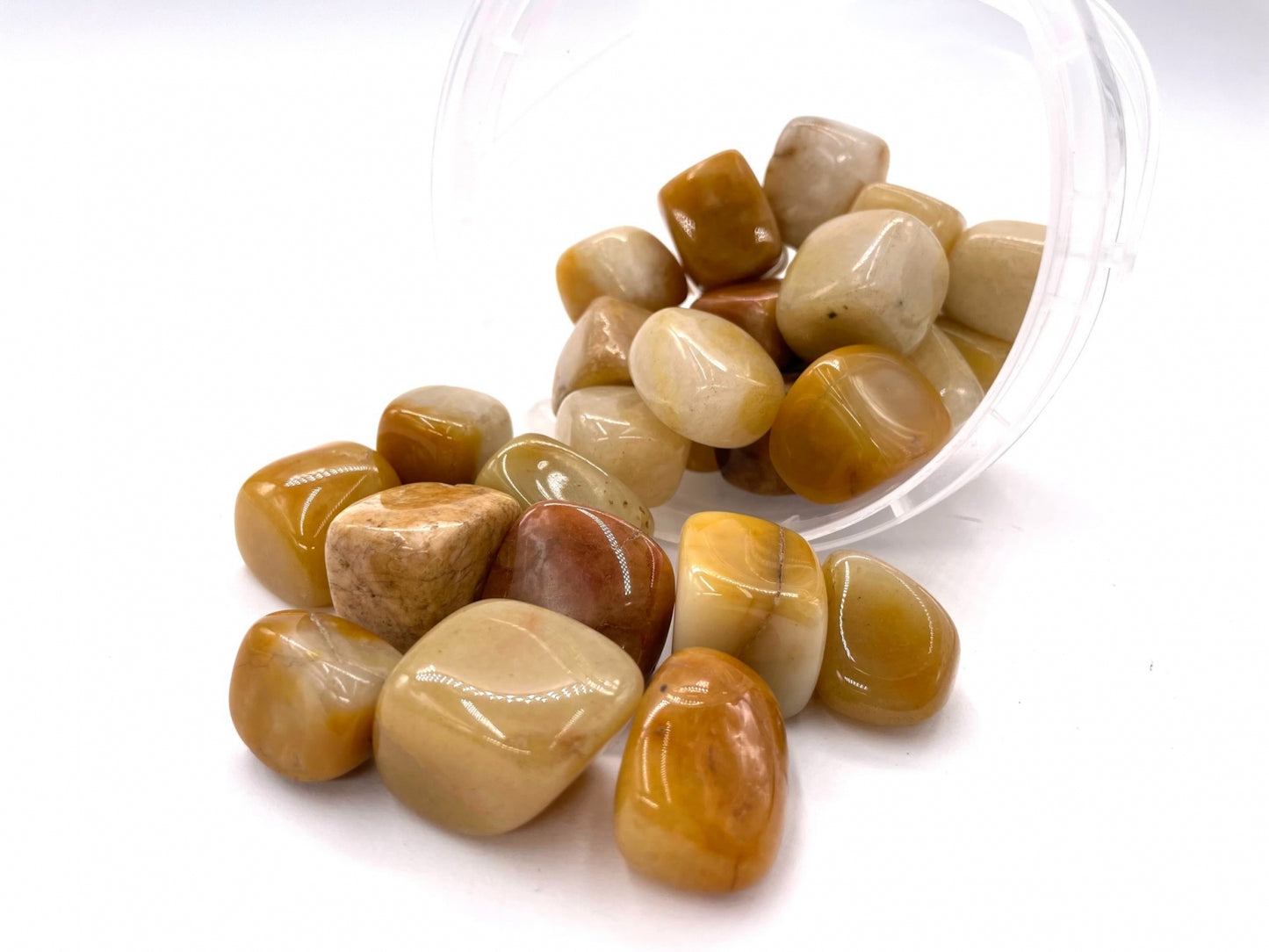 Grohandel - Edelstein-Cluster Goldener Rutilquarz 20-30mm