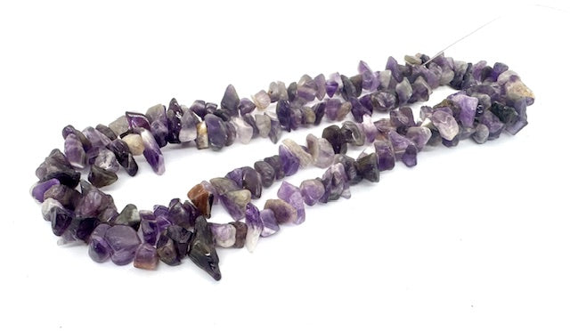 Großhandel 10 mm Amethyst-Edelstein-Chips Ketten