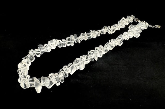 Großhandel 10 mm Einzelschleifen-Edelstein-Chip-Kette – Bergkristall